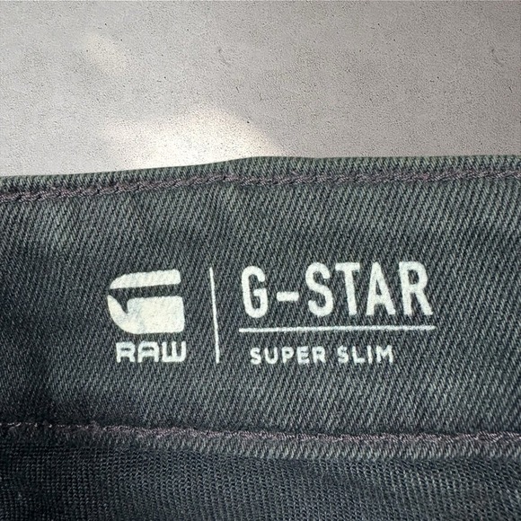 G-Star RAW Men's Powel Super Slim Fit Cargo Moto Jeans Pants Size 34x30 - Picture 3 of 8